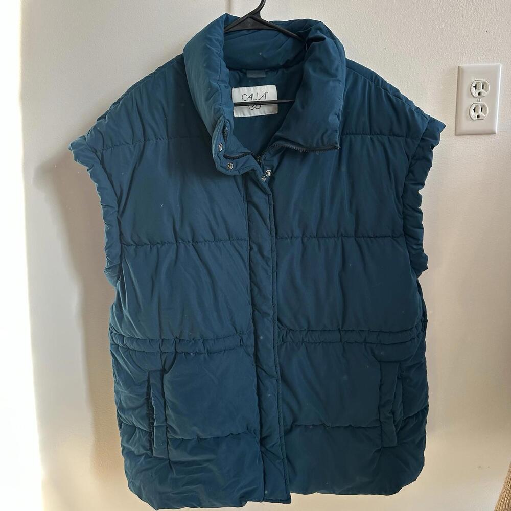 CAL Women's Blue Puffer Vest